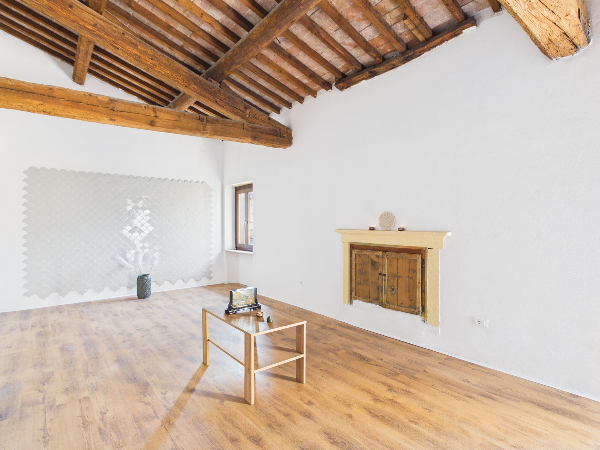 Una sala del Centro, spazio libero per leggere, dipingere o praticare yoga